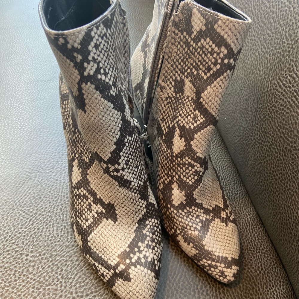 Dolce Vita Snakeskin Pattern Ankle Boots